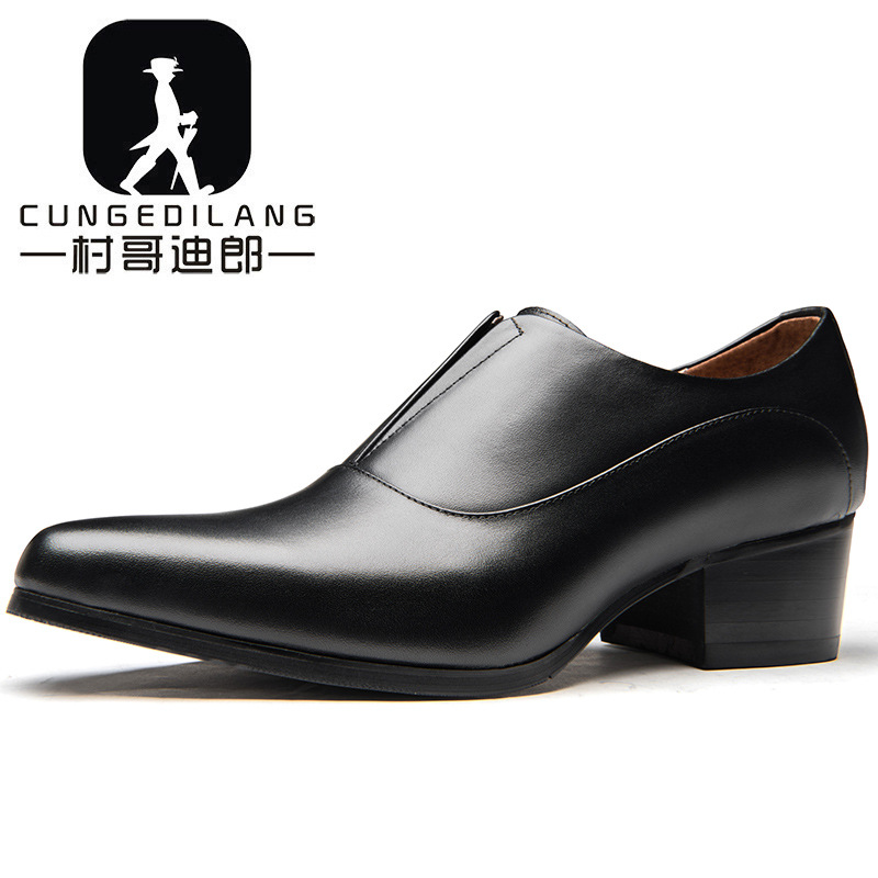 Men Shoes Louboutin - ハイヒール,手作り,茶色,黒の本革メンズシューズ