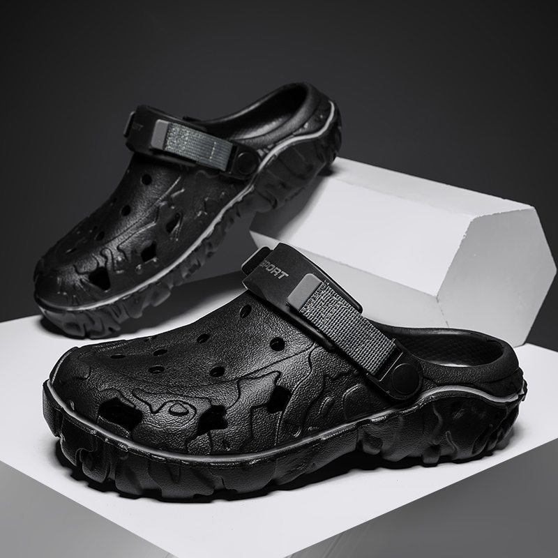 Men Shoes Size 46 - メンズサンダル 夏用クロッグ 滑り止め ビーチトレンド カジュアルサンダル 通気性