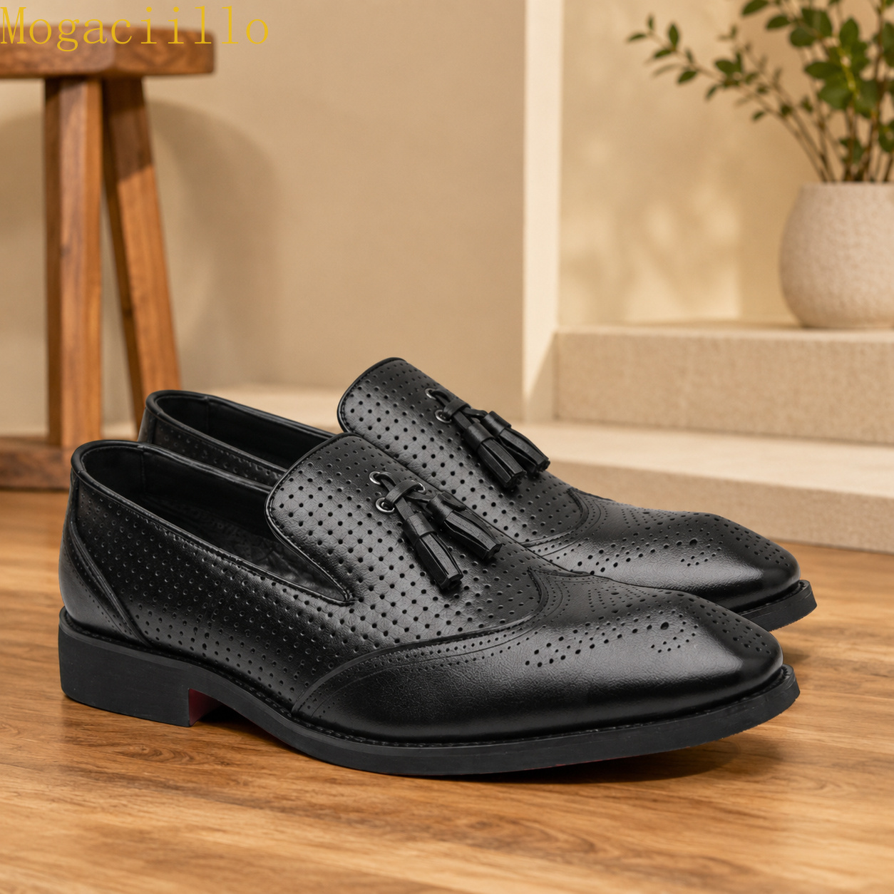 ブランドイエロー メンズタッセル レッドソールローファー 大 - Men Shoes Size 46 のレビューと価格