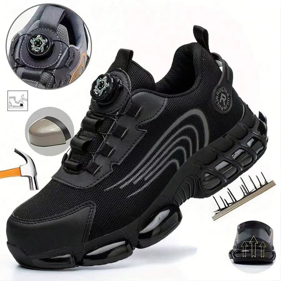オールシーズン対応の男女兼用スチールトゥ作業靴、耐衝撃性スチ - Men'S Shoes Daily Use のレビューと価格