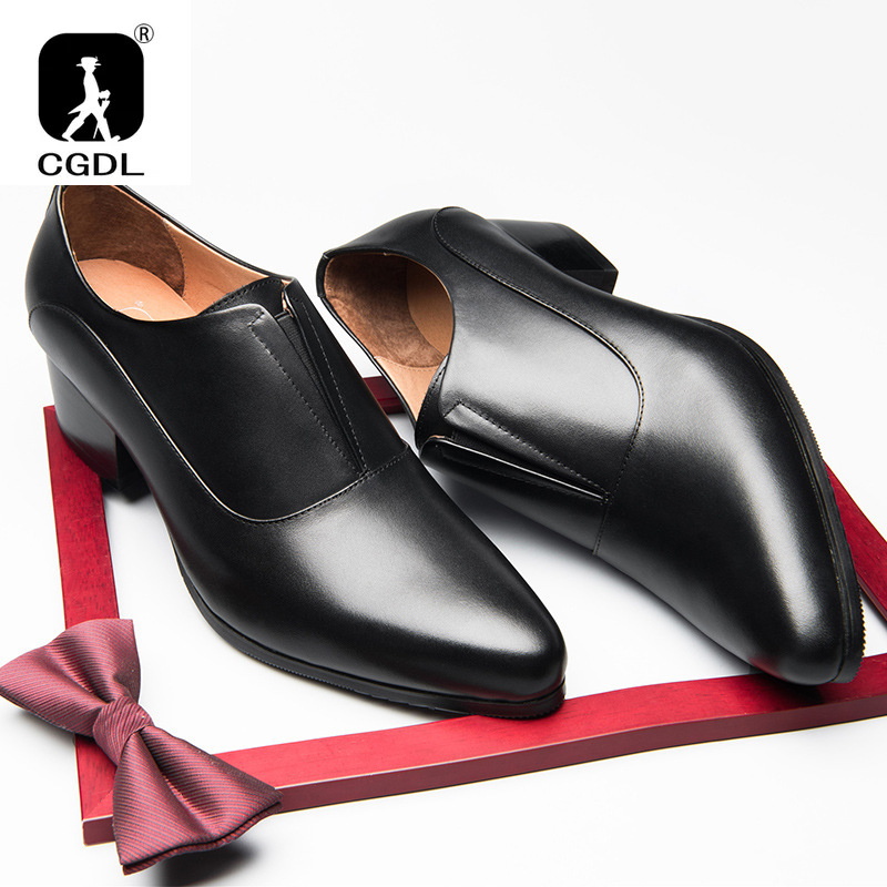 ハイヒール,手作り,茶色,黒の本革メンズシューズ - Men Shoes Louboutin のレビューと価格