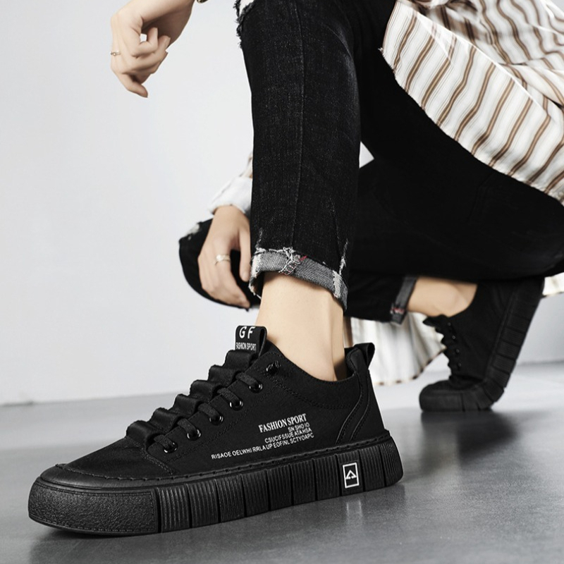 メンズチャンキーソールローカットキャンバススニーカー通気性メ - Men Shoes 2026 のレビューと価格