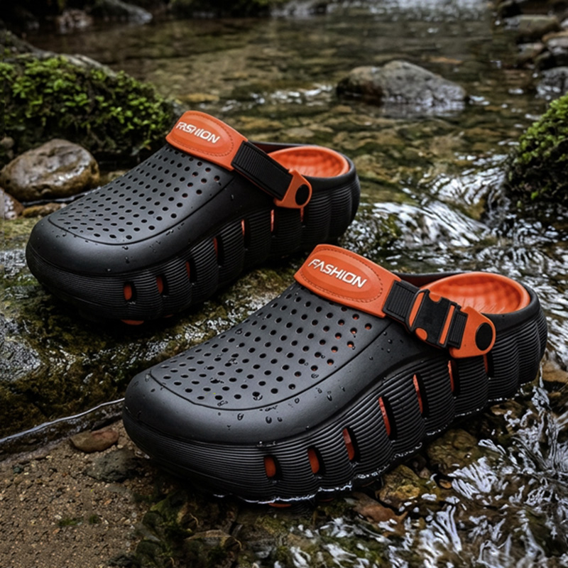 コンフォートプラットフォームミックスカラーブランドクロッグメ - Men Shoes Brand のレビューと価格