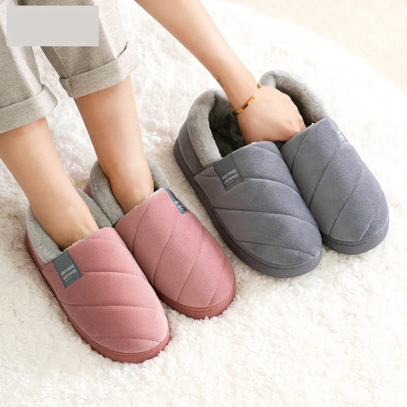 メンズスリッパ 冬用 無地 ラップヒール プラッシュスリッパ - Men Shoes Size 46 のレビューと価格