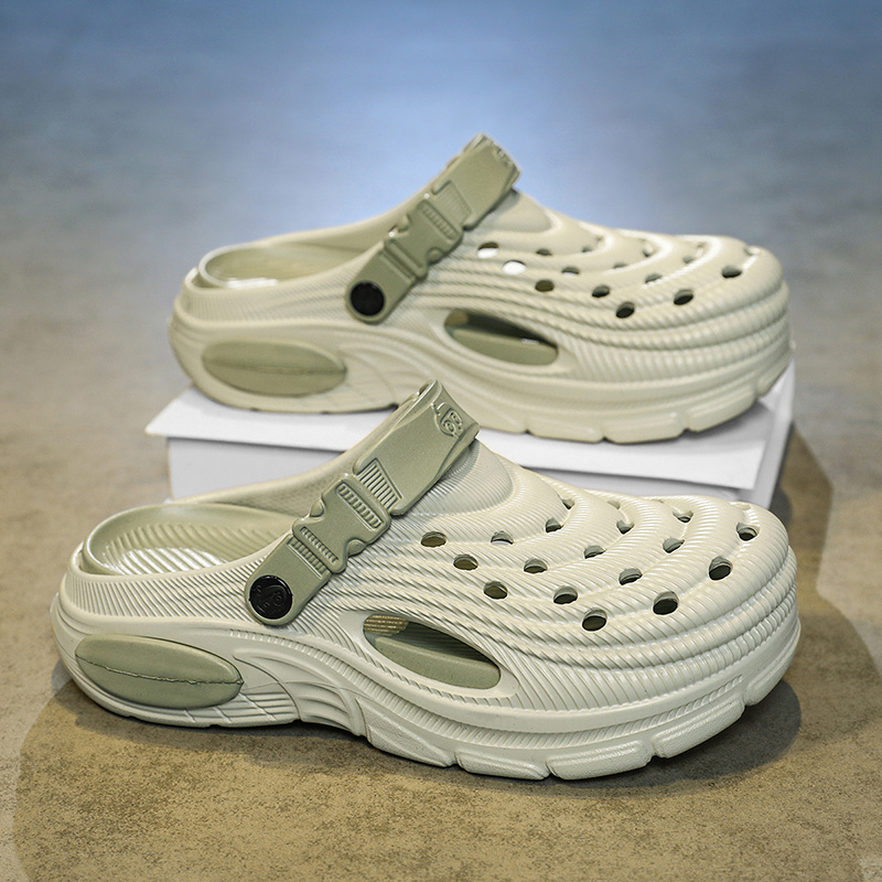 メンズ 5 センチメートル厚底クロッグスリッパソフト滑り止め - Men'S Shoes Daily Use のレビューと価格