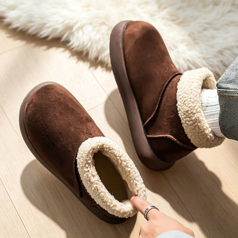 秋冬用メンズスノーブーツ、フリース裏地と厚手の断熱材付き、男 - Men'S Shoes With Height Increase のレビューと価格