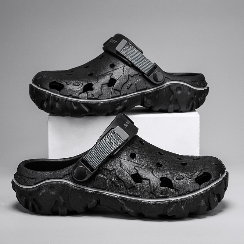 メンズサンダル 夏用クロッグ 滑り止め ビーチトレンド カジ - Men Shoes Size 46 のレビューと価格