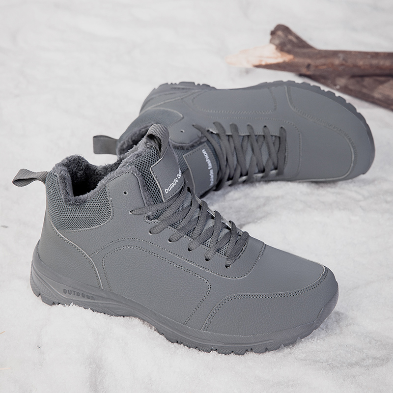冬のメンズブーツ暖かい豪華なメンズスノーブーツ高品質冬の滑り - Men Shoes Marks のレビューと価格