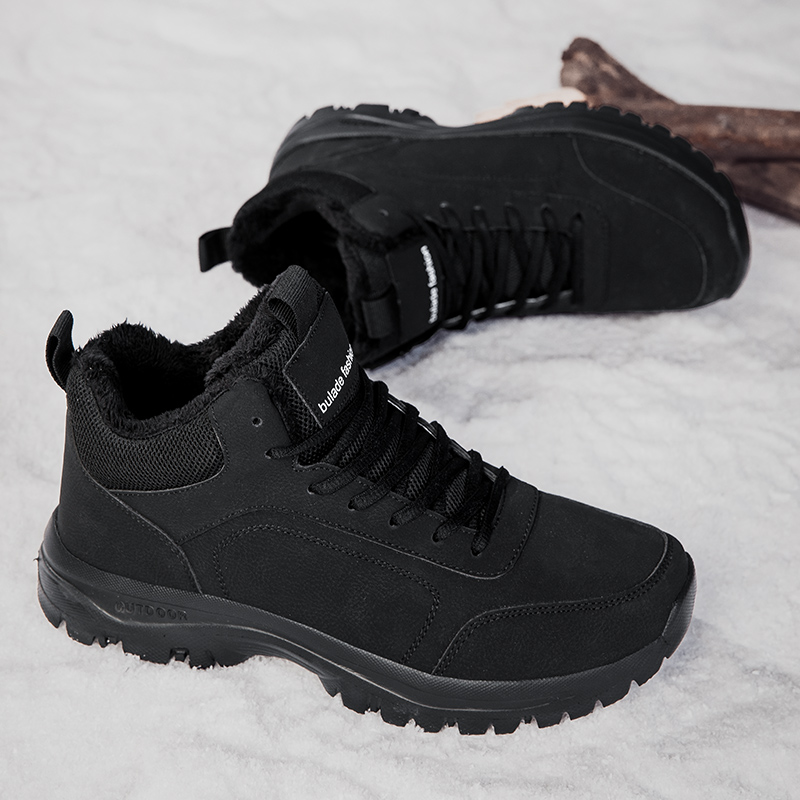 冬のメンズブーツ暖かい豪華なメンズスノーブーツ高品質冬の滑り - Men Shoes Marks のレビューと価格