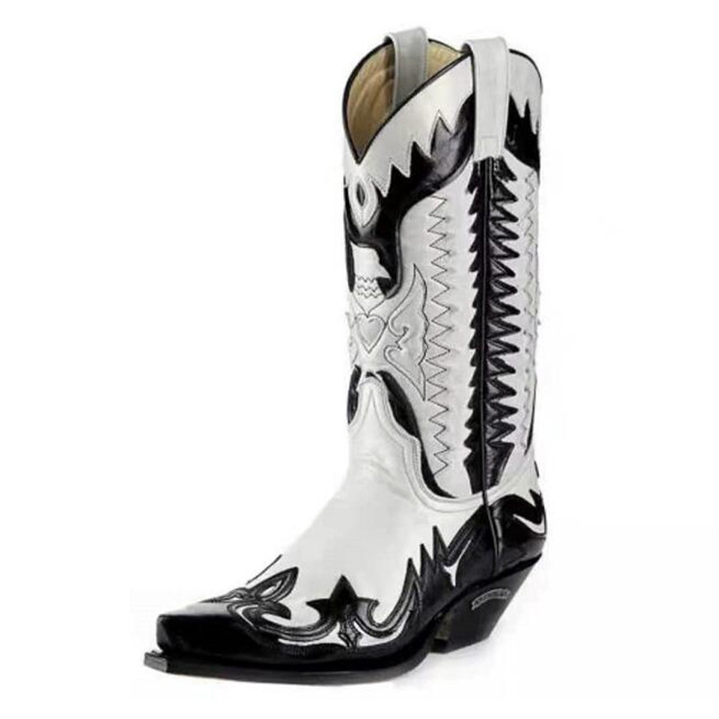 2027 ファッション新メンズカウボーイブーツミッドヒールオ - Men Shoes Size 46 のレビューと価格