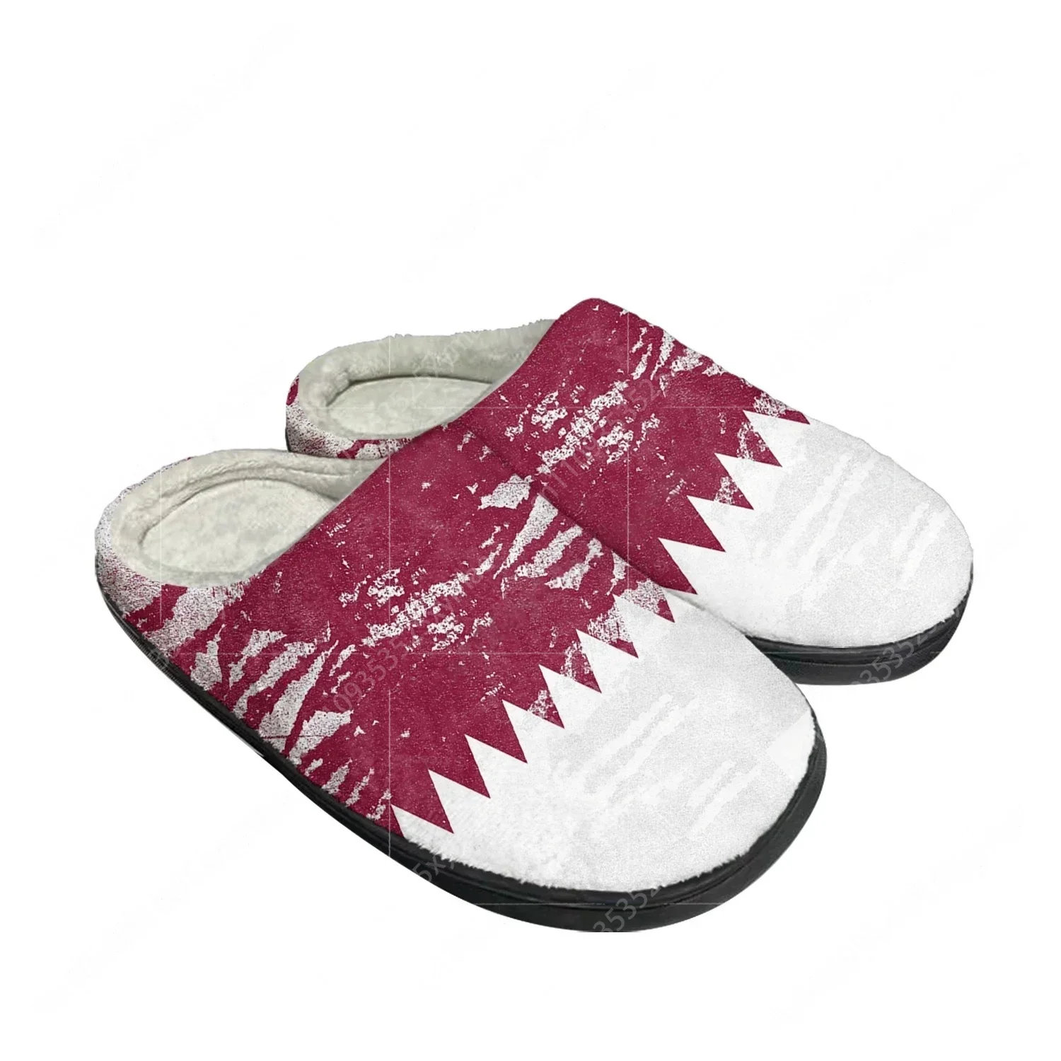 カタール国旗柄ホームコットンカスタムスリッパ メンズ レディ - Men Shoes Qatar のレビューと価格