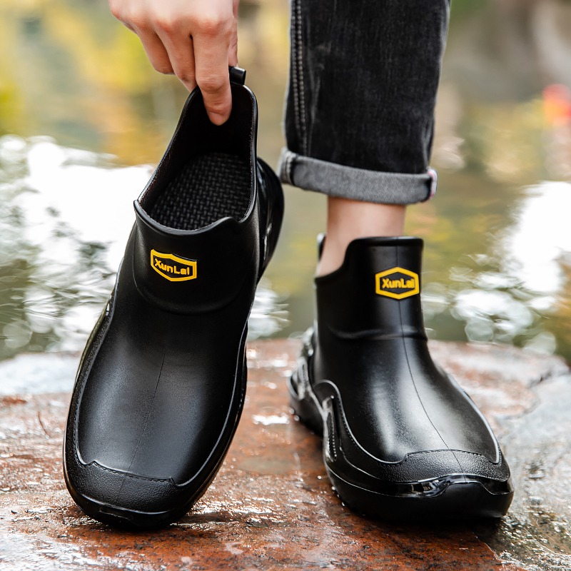 ユニセックスレインシューズアウトドアノンスリップメンズウォー - Men Shoes Size 46 のレビューと価格