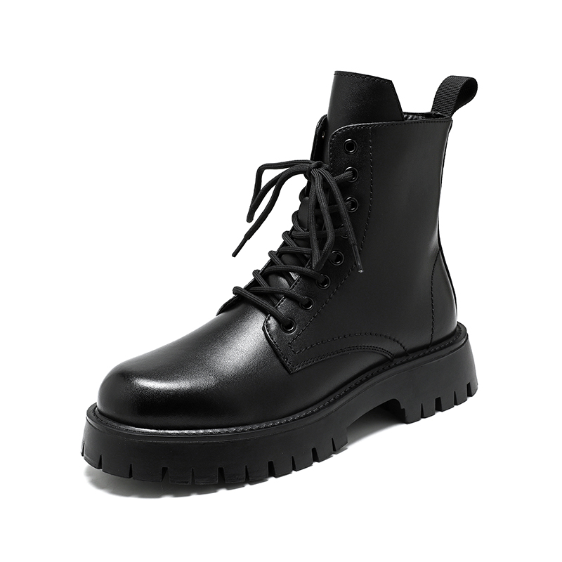 メンズラグジュアリーファッション 本革ブーツ ブラック ホワ - Men Shoes Brand のレビューと価格