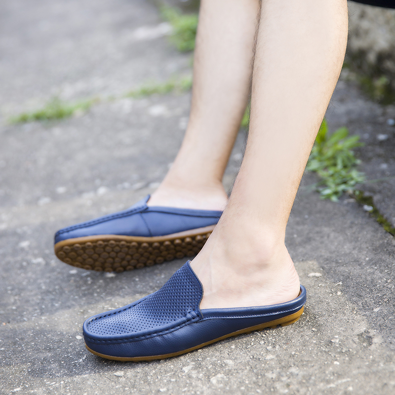 男性用イタリアデザインサンダル,通気性のあるモカシン,本革ス - Men Shoes Louboutin のレビューと価格