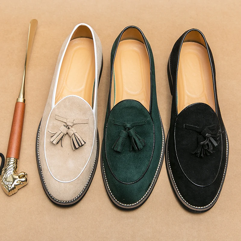 イタリアの伝統的な手作りのタッセル付きメンズシューズ,滑り止 - Men Shoes Louboutin のレビューと価格