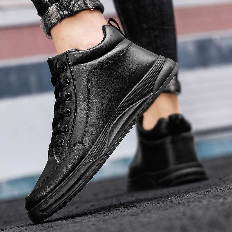 カップル秋冬新作ハイカットレッドボードシューズ男女兼用大きい - Men Shoes Size 46 のレビューと価格