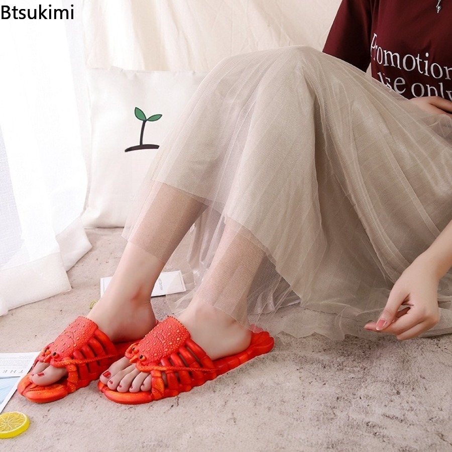 2026年新作 夏用 楽しい漫画風ロブスタースリッパ PVC - Men Shoes 2026 のレビューと価格