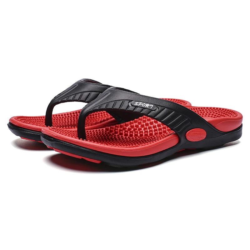 プラスサイズ 46 男性スリッパマッサージフリップフロップ男 - Men Shoes Size 46 のレビューと価格
