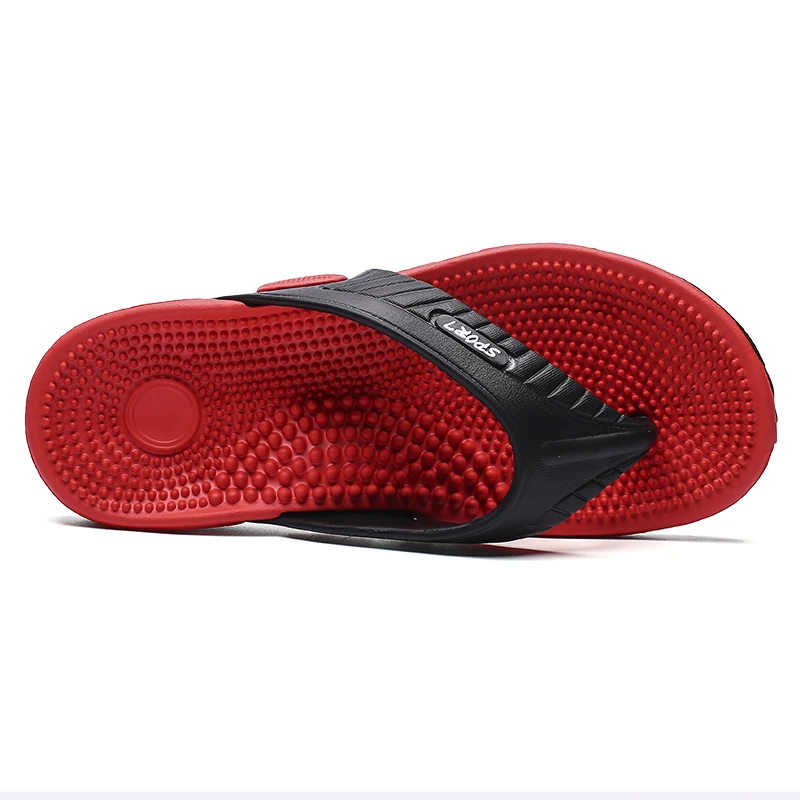 プラスサイズ 46 男性スリッパマッサージフリップフロップ男 - Men Shoes Size 46 のレビューと価格