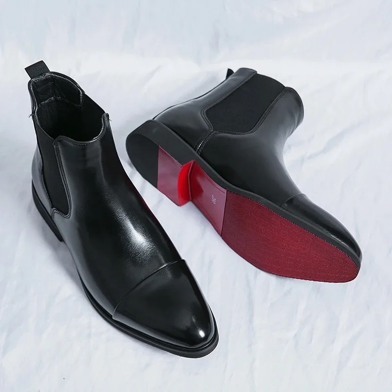 メンズブーツ高級ブランドレザーブーツファッションハイトップチ - Men Shoes Louboutin のレビューと価格