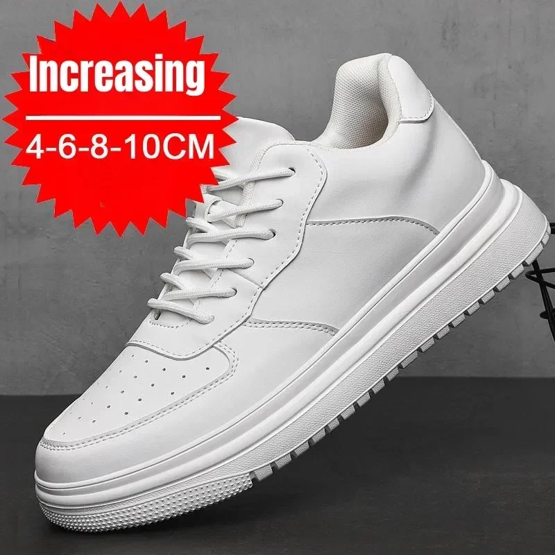 冬の新作メンズ身長アップシューズ 10cm 見えないインソー - Men Shoes Size 46 のレビューと価格