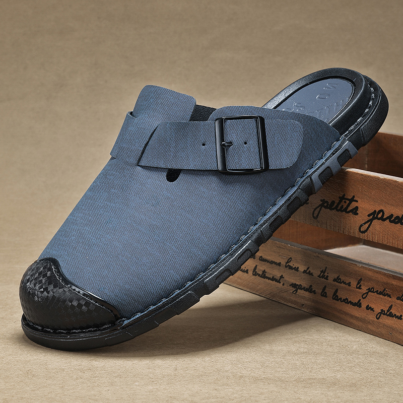 メンズサンダル 夏 PUレザー 無地 スリッパ フラット ア - Men Shoes Size 46 のレビューと価格