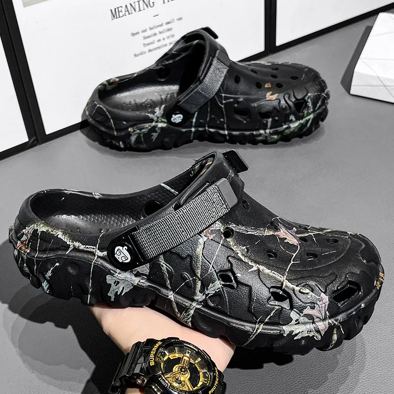 夏の女性と男性の下駄スリッパクラシックカップルのガーデンシュ - Men Shoes Size 46 のレビューと価格